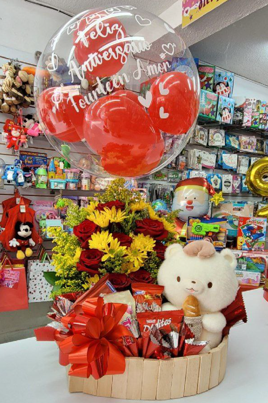 anchetas, regalos, sorpresa, globos, personalizados, candelaria,