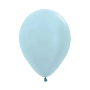 GLOBO LATEX REDONDO SATIN AZUL